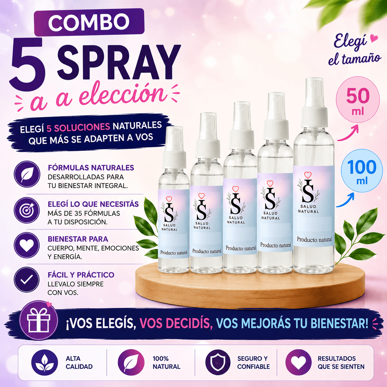 Combo x5 Spray a Elección 10%OFF